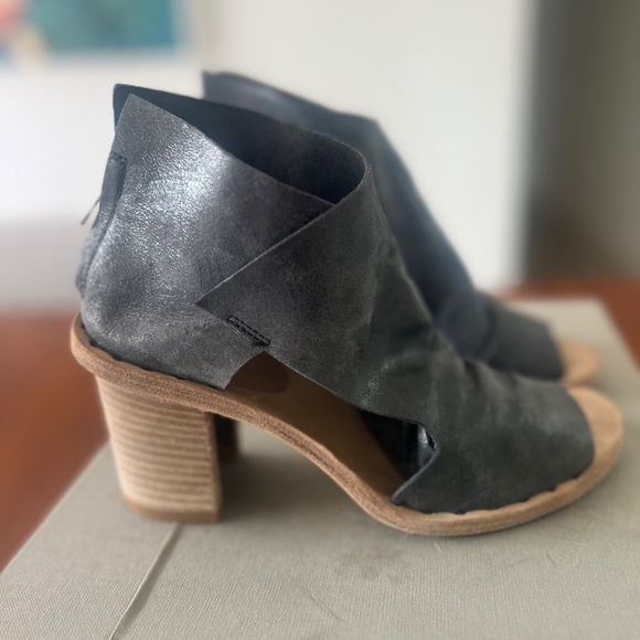 OFFICINE CREATIVE - SIDOINE/006 MAX NERO - PEEP TOE DARK GREY - SIZE 36 - Picture 5 of 9